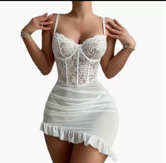 Babydoll Blanc Froufrou